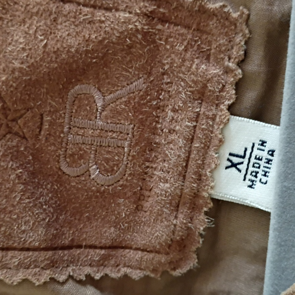 Banana Republic Suede 100% Soft Leather Blazer Jacket .Size XL.Pit To Pit 22" - Picture 6 of 8